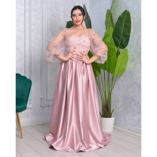 181023 powder Evening dress