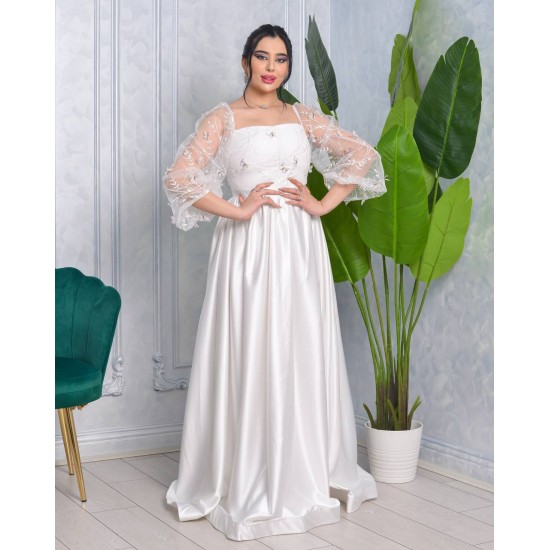 181024 white Evening dress