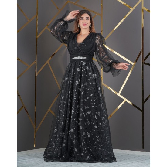 181025 black Evening dress