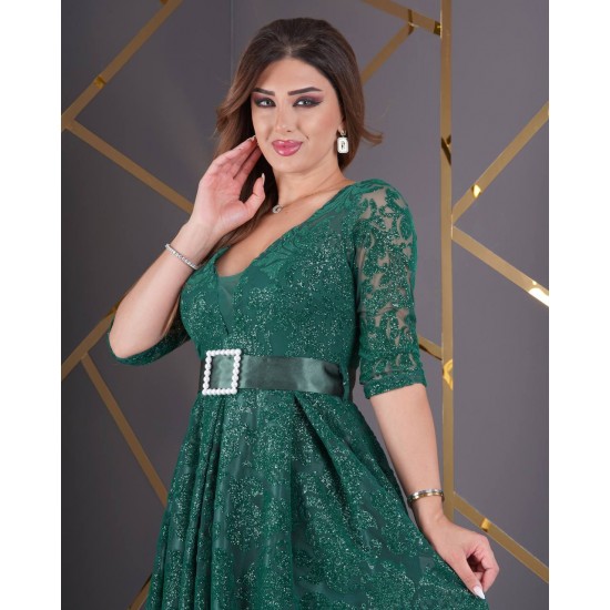 181030 Emerald Green Evening dress