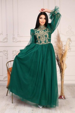 181042 TOPTAN ZÜMRÜT YEŞİL ABİYE