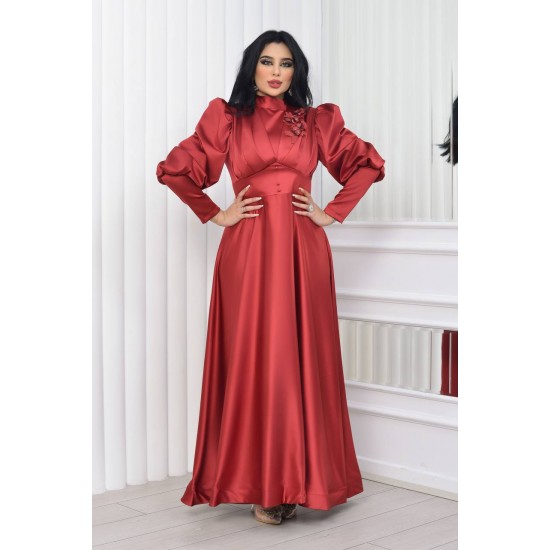 181049 burgundy Evening dress