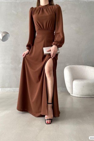181064 coffee Evening dress
