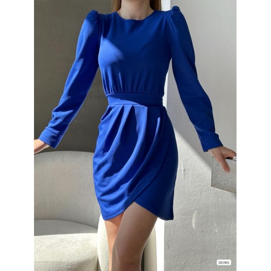 181083 TOPTAN SAKS ELBİSE