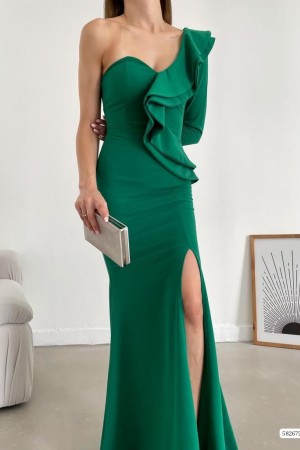 181102 Emerald Green Evening dress