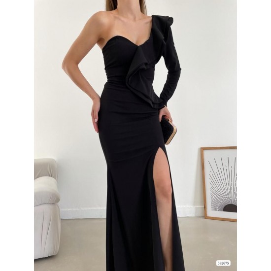 181104 black Evening dress