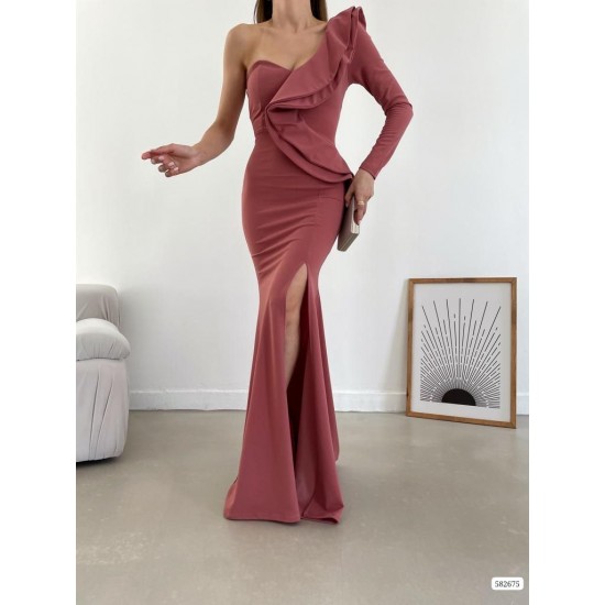 181105 dried rose Evening dress