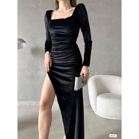 181109 black Evening dress