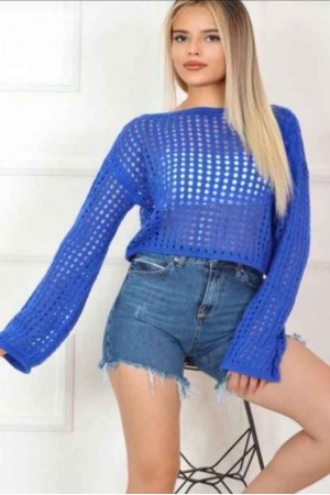 181368 TOPTAN SAKS BLUZ