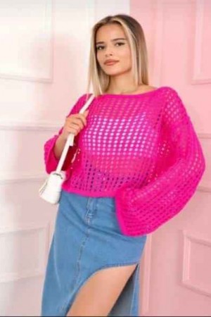 181370 TOPTAN FUŞYA BLUZ