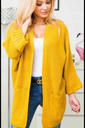 181388 yellow CARDIGAN