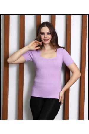 181416 TOPTAN LİLA BLUZ