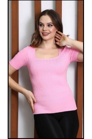 181417 TOPTAN PEMBE BLUZ