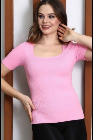 181417 TOPTAN PEMBE BLUZ