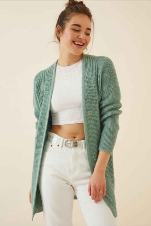 181423 Water is green CARDIGAN