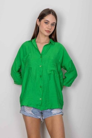 182151 зеленый РУБАШКА