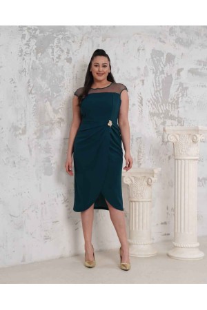 182154 ZÜMRÜT YEŞİL ELBİSE