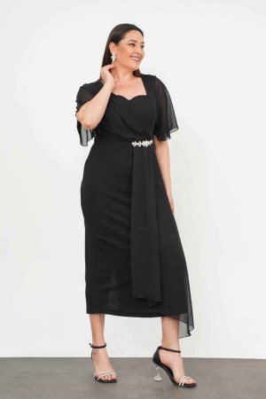 182161 SİYAH ELBİSE