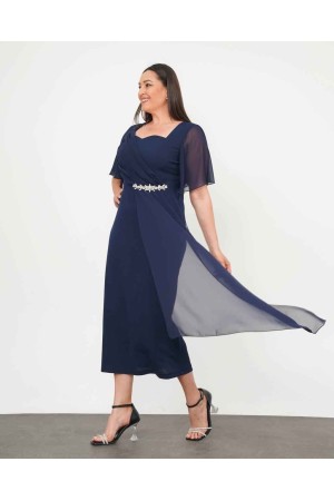 182162 LACİVERT ELBİSE