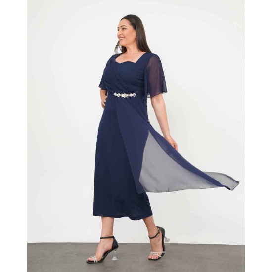 182162 LACİVERT ELBİSE