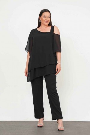 182164 SİYAH PANTOLON TAKIM