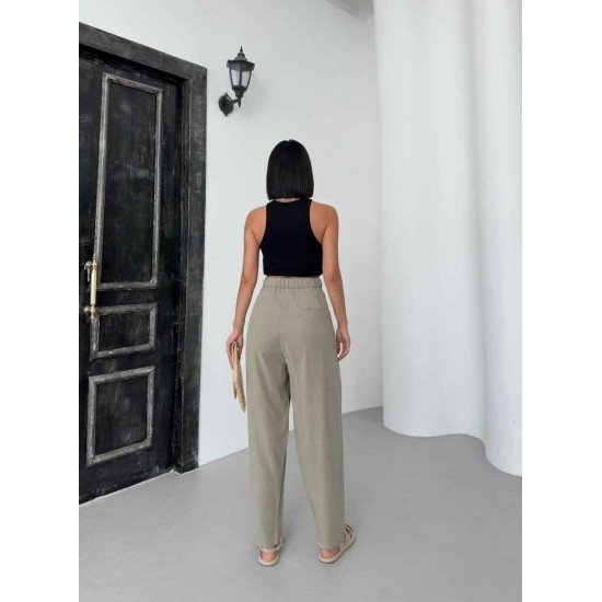 182188 khaki TROUSERS
