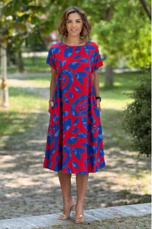 182192 patterned DRESS