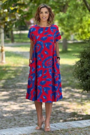 182192 patterned DRESS