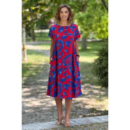 182192 patterned DRESS
