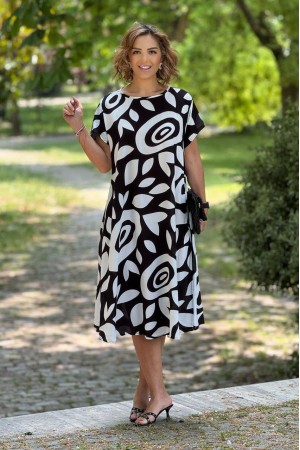182195 patterned DRESS