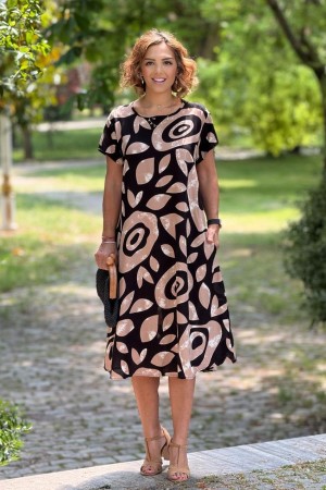 182196 patterned DRESS