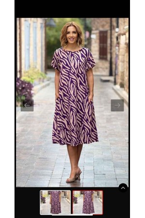 182198 patterned DRESS