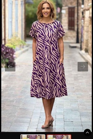 182198 patterned DRESS