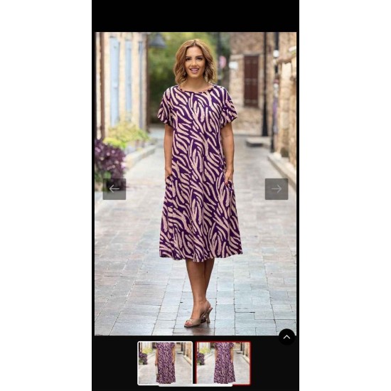 182198 patterned DRESS