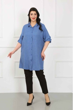 182203 TOPTAN MAVİ TUNİK