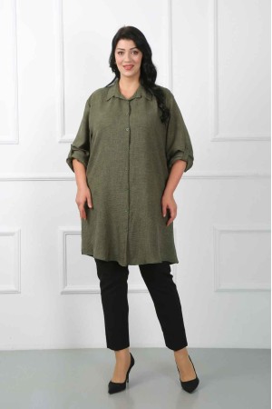 182204 TOPTAN HAKİ TUNİK