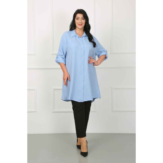 182211 TOPTAN BEBE MAVİ TUNİK