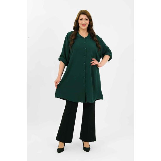 182217 TOPTAN YEŞİL TUNİK