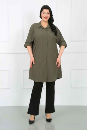 182224 TOPTAN HAKİ TUNİK