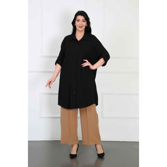 182226 TOPTAN SİYAH TUNİK