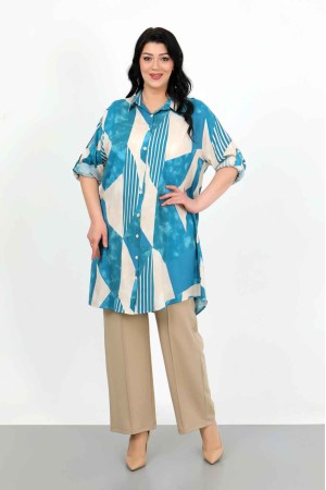 182241 TOPTAN DESENLİ TUNİK