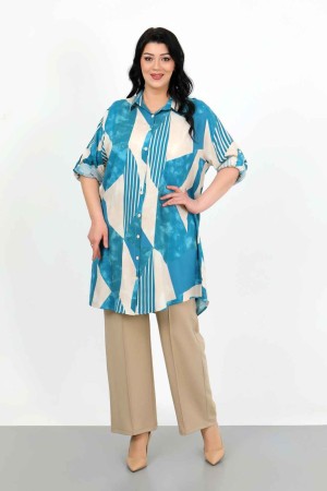 182241 TOPTAN DESENLİ TUNİK