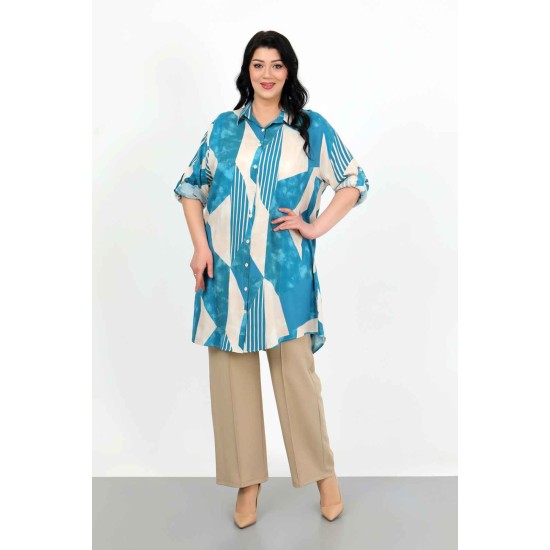 182241 TOPTAN DESENLİ TUNİK