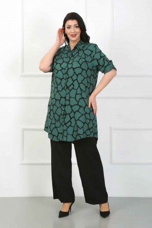 182266 TOPTAN DESENLİ TUNİK