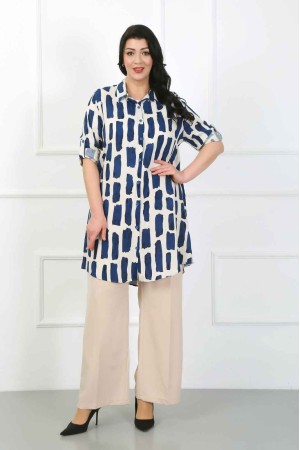 182267 TOPTAN DESENLİ TUNİK