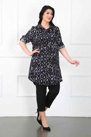 182285 TOPTAN DESENLİ TUNİK