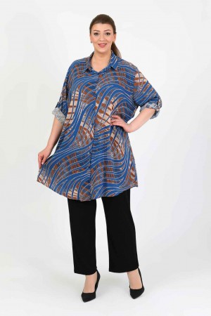 182333 TOPTAN DESENLİ TUNİK