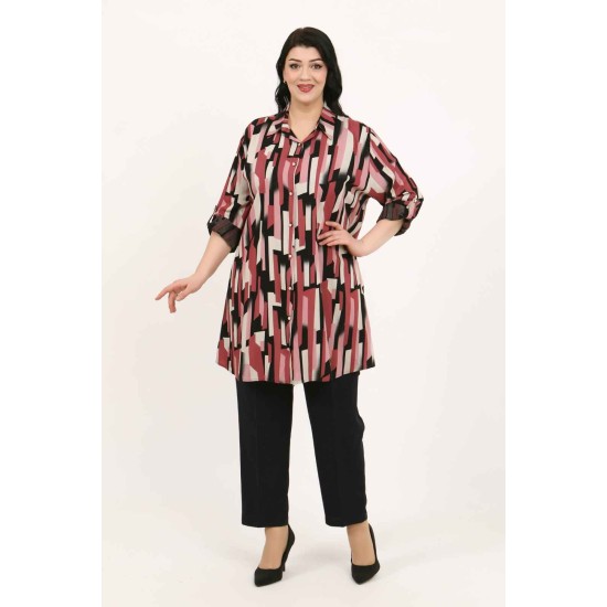 182350 TOPTAN DESENLİ TUNİK