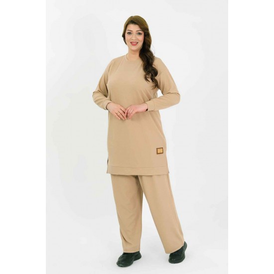 182373 beige Track suitcase