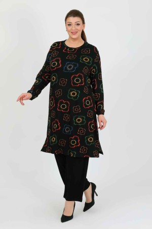 182376 TOPTAN DESENLİ PANTOLON TAKIM